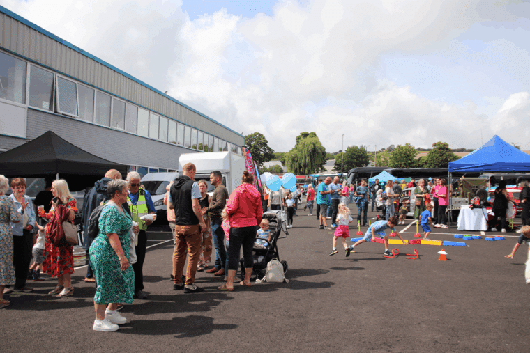 The crowd in attendance at Edwards' Open Day